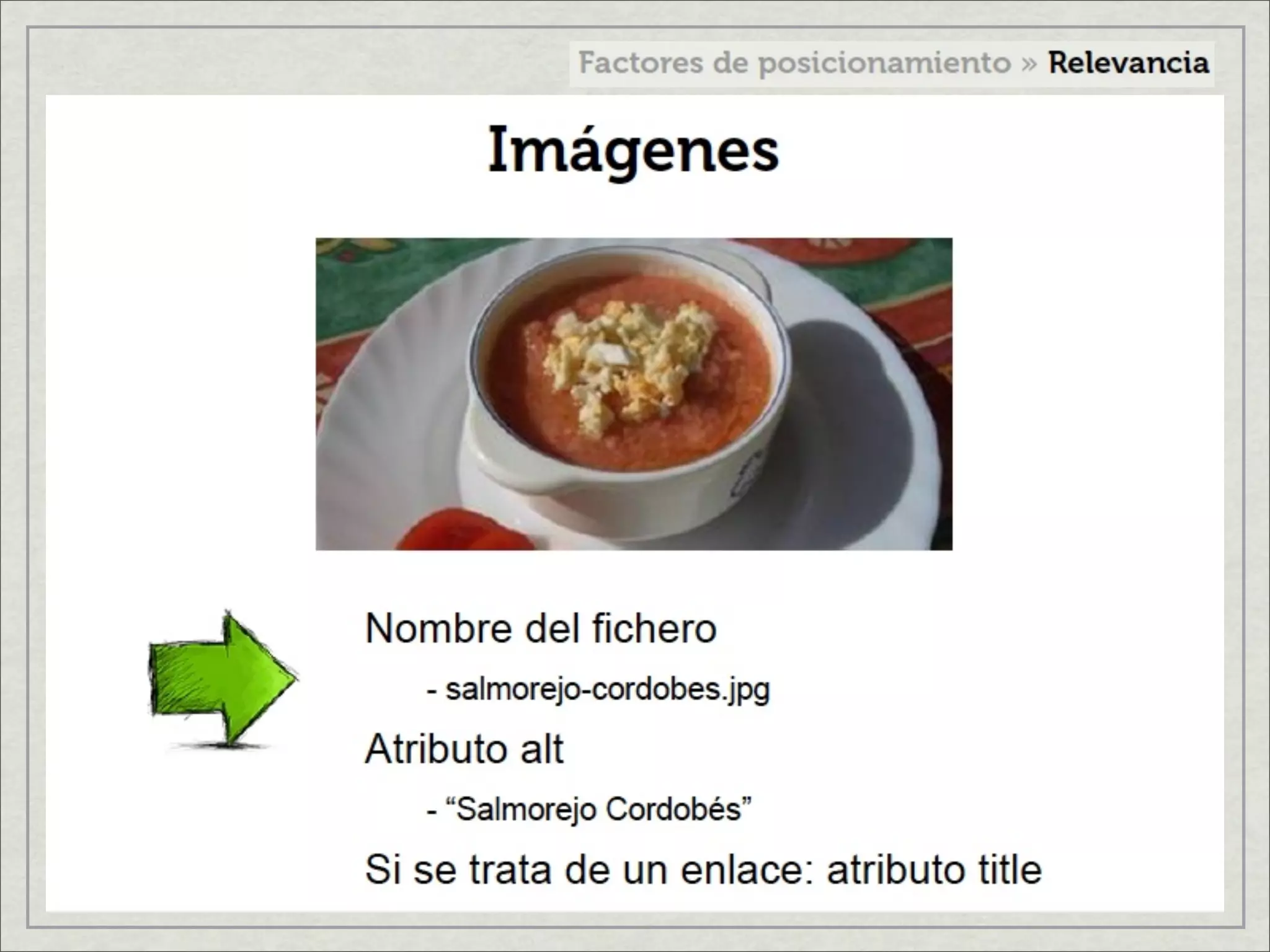 Factores de posicionamiento en internet