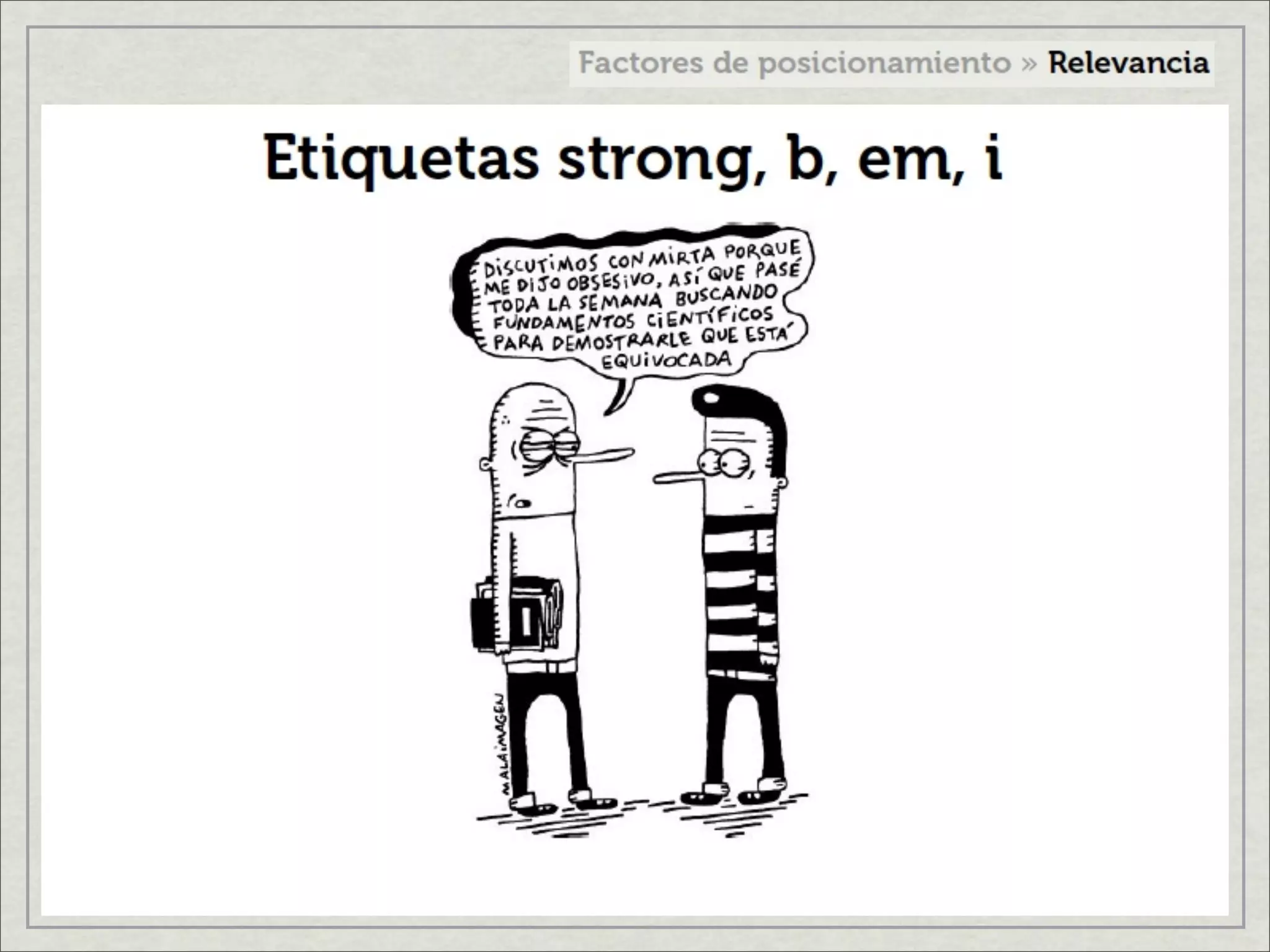 Factores de posicionamiento en internet