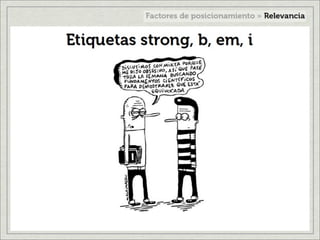 Factores de posicionamiento en internet