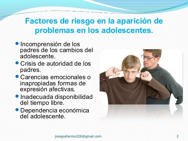 Factores de riesgo en los adolescentes