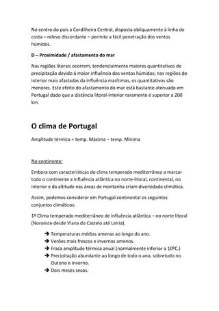 Factores explicativos