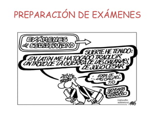 PREPARACIÓN DE EXÁMENES
 