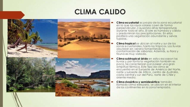 Factores que determinan el clima