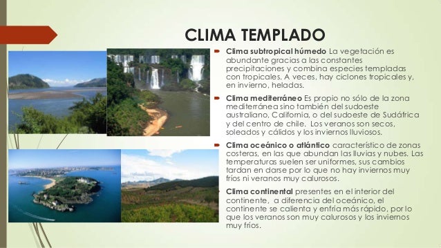 Factores que determinan el clima