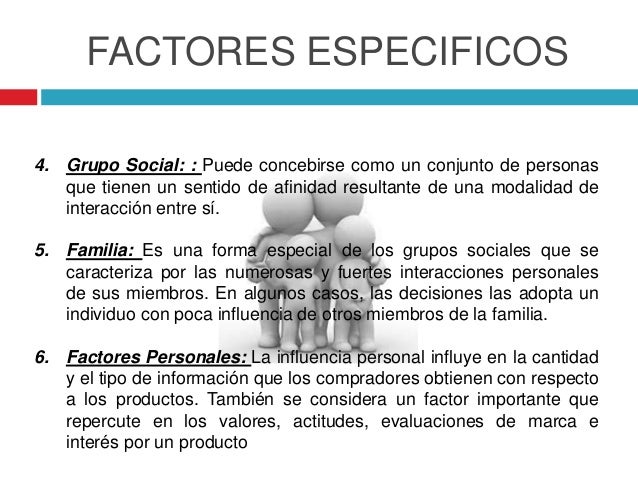 Factores que influyen en el comportamiento del consumidor