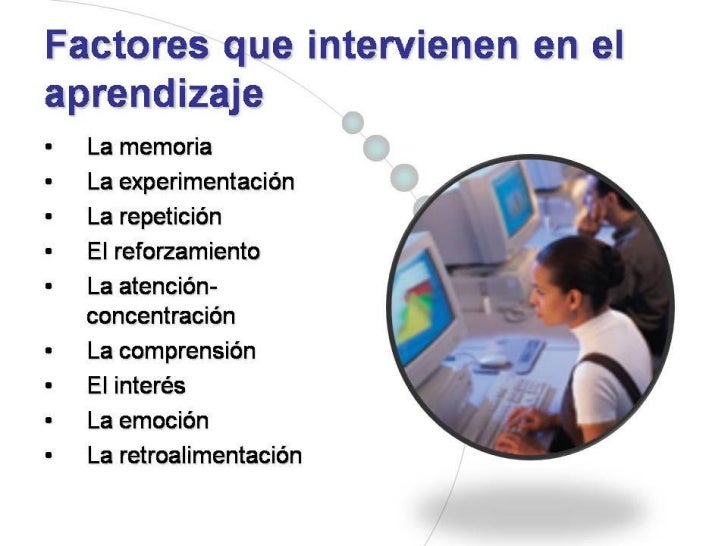 Factores que intervienen en el aprendizaje