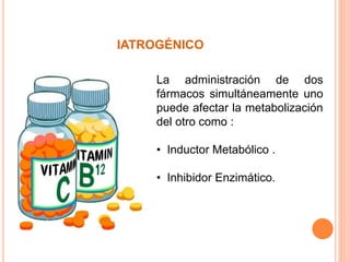 Factores que modifican la metabolización de los farmacos | PPTX