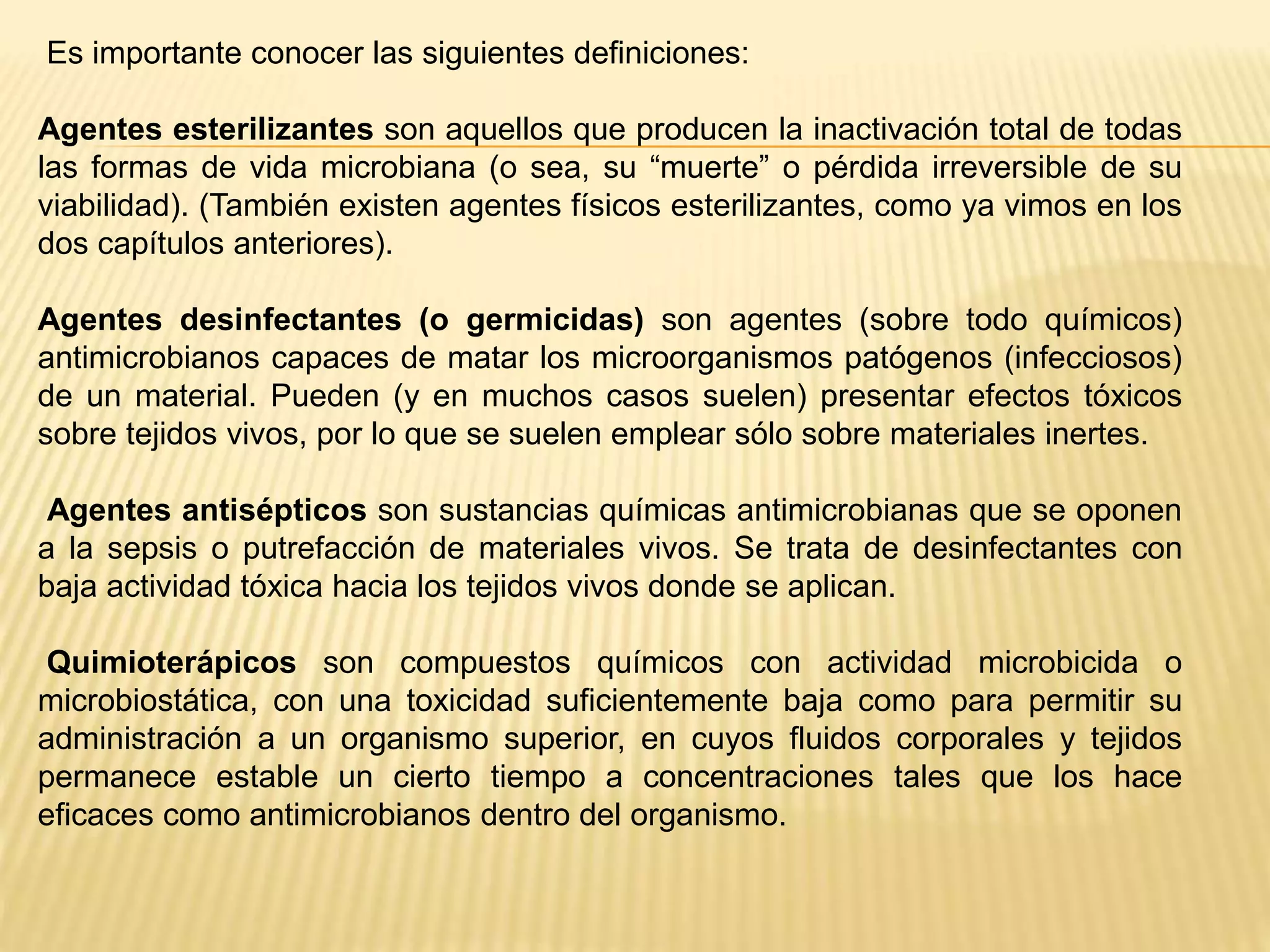 Factores quimicos que influyen en el crecimiento microbiano | PPTX