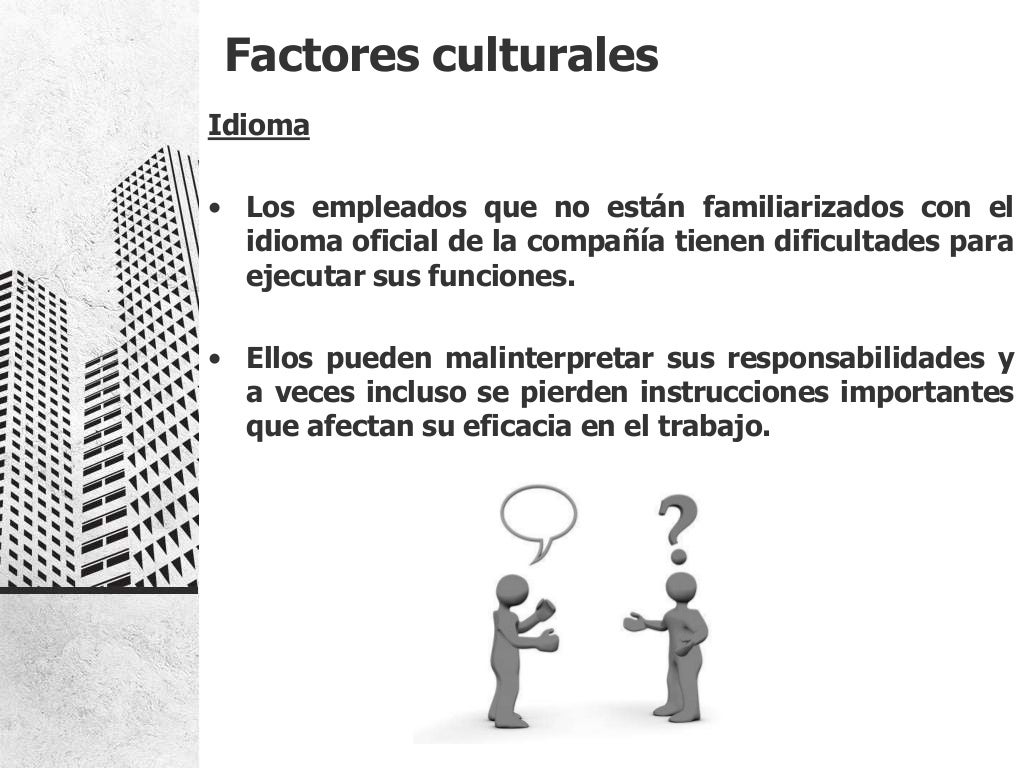Factores sociales y culturales que inciden