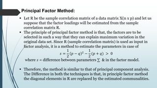 Factor Method Cont Factor Extraction method in factor analysis with example in R studio.pptx