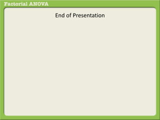 End of Presentation
 