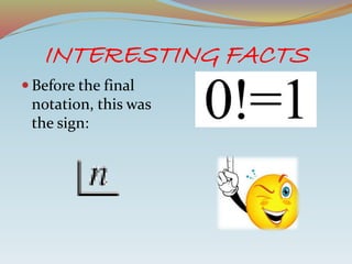 Math Factorial Sign Factorial numbers | PPTX