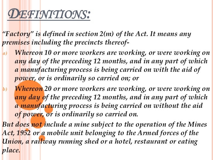 Factories Act 1948 the-factory-act-ppt-download
