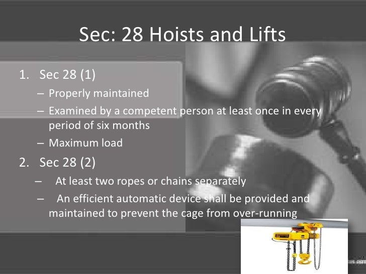 Factories act,safety measures