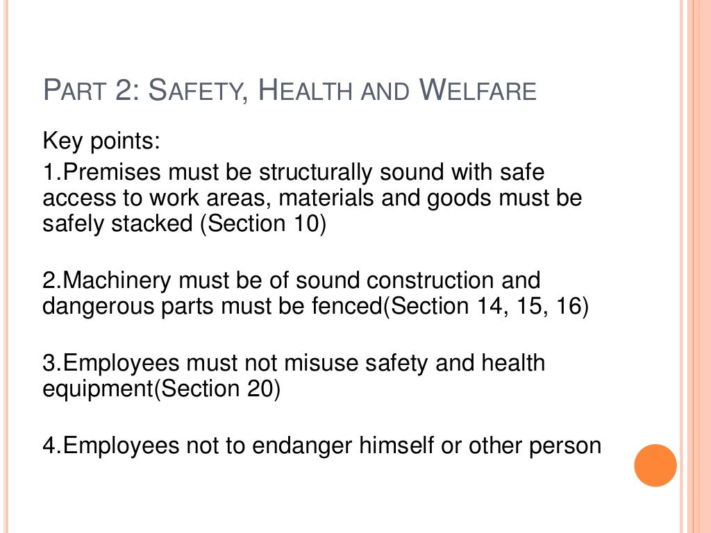 Factories and machinery act 1967 (fma 1967