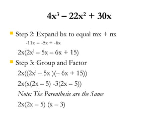 Factoring 15 3 And 15 4 Grouping And Trial And Error
