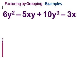 Factoring by grouping | PPTX
