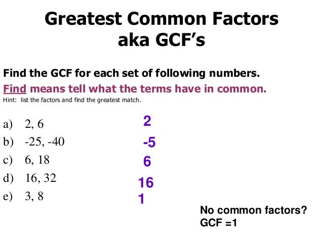 Factoring GCF and Grouping