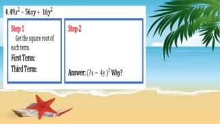 Factoring Perfect Square Trinomial | PPTX