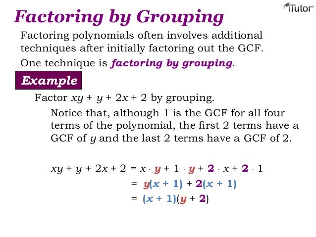 Factoring Polynomials