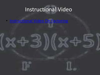 Factoring PowerPoint | PPTX