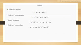 Factoring PPT.pptx FOR ALL TYPE OF STUDENT | PPTX
