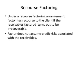 Factoring services | PPT