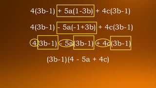 Cmf Math Factoring with Common Monomial Factor | PDF