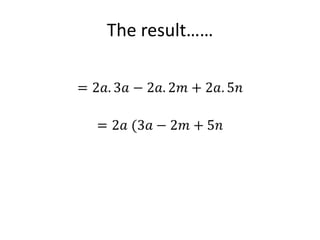 The result……

 