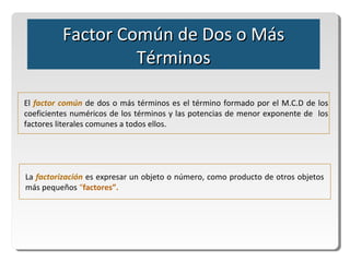 Factor Comun | PPT