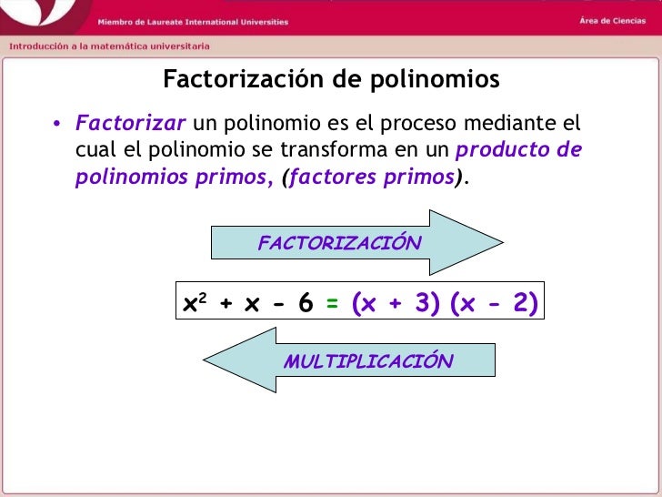 Factorizacion