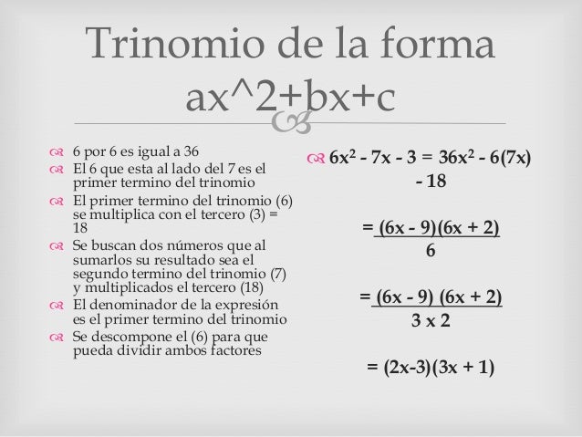 Factorizacion