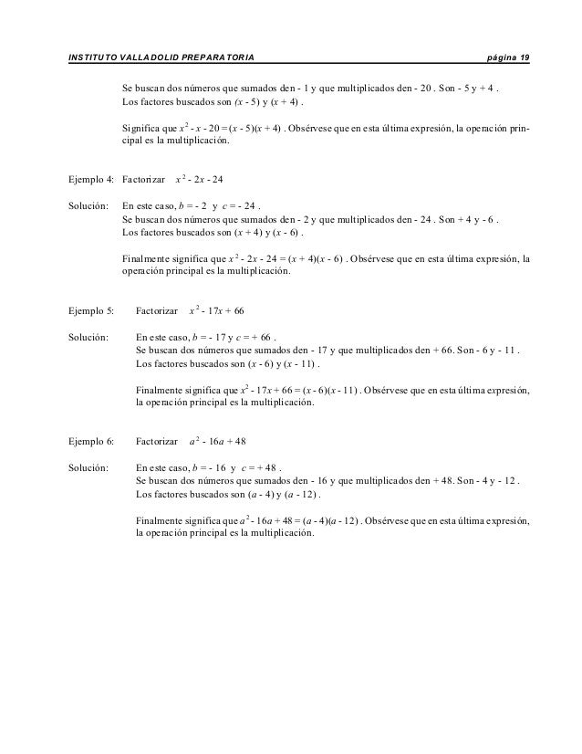 Factorizacion