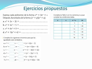 Ejercicios propuestos
 