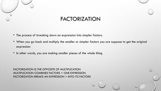 Comprehensive Guide to Algebraic Factorization Techniques and Formulas ...