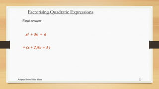 This powerpoint explains how to factorize by grouping as well as how to ...