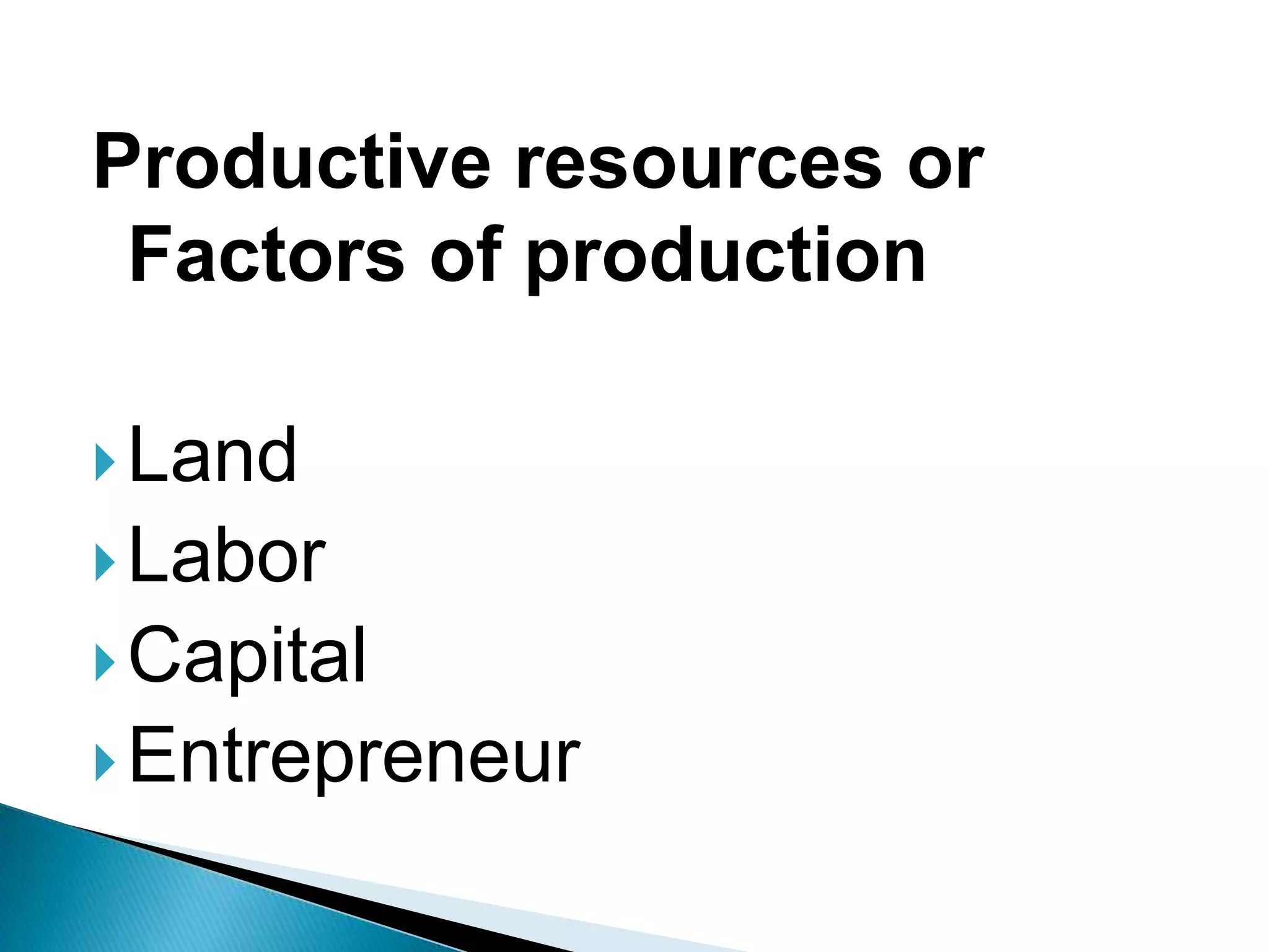 Factor markets and income ditribution | PPT
