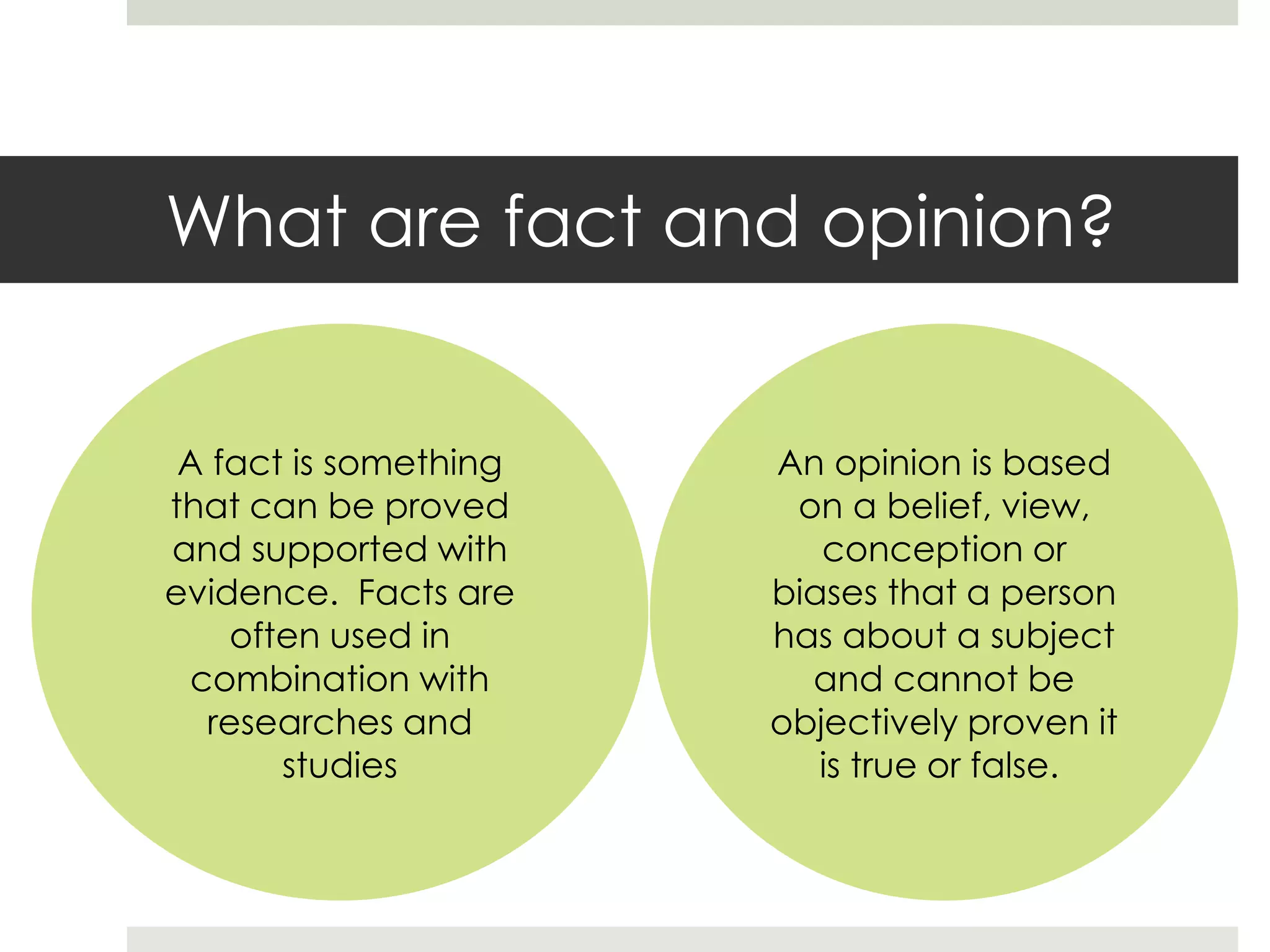 Fact or opinion | PPT