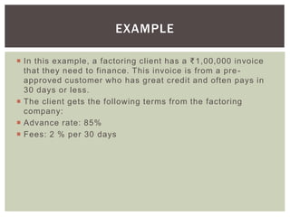 Factoring Disclosure Examples Factoring regulation act, 2011 | PPTX