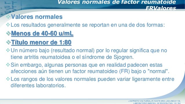 que es el factor reumatoideo latex