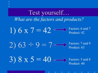 Factors Using Building Blocks