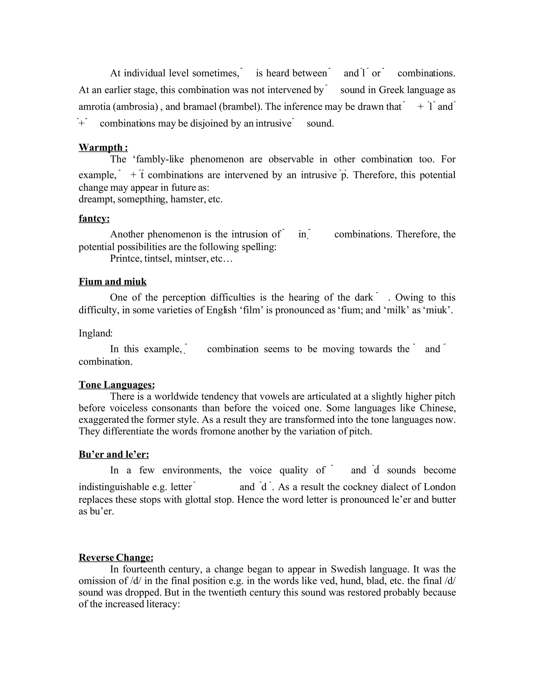 Factors Of Language Change 1