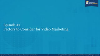 Why Use Video Marketing?
Video marketing has rapidly become one of the most popular and effective forms of marketing
used ...