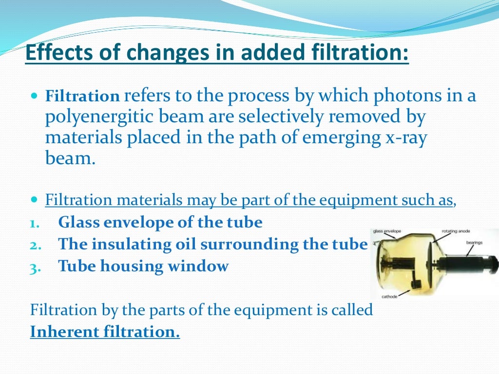 Factors affecting Quality and Quantity of Xray beam