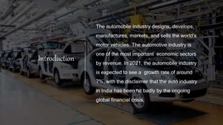 economic factors affecting automobile industry in india