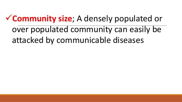 Factors Affecting Community Health