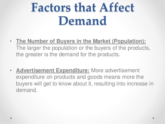Factors affecting demand and supply by jaya singh