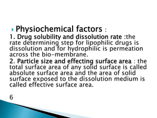 Factors affecting drug | PPT