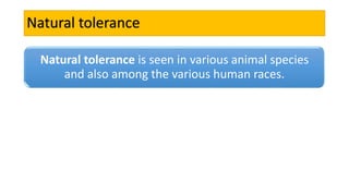 Species tolerance
• Rabbits can tolerate large quantities of
belladonna.
• Because they have higher levels of enzyme
atrop...