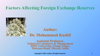 Author:
Dr. Mohammad Kashif
Assistant Professor,
School of Commerce & Management
IIMT University, Ganga Nagar,
Mawana Road, Meerut, India
1
Copyright © 2021, Author. All rights reserved.
 